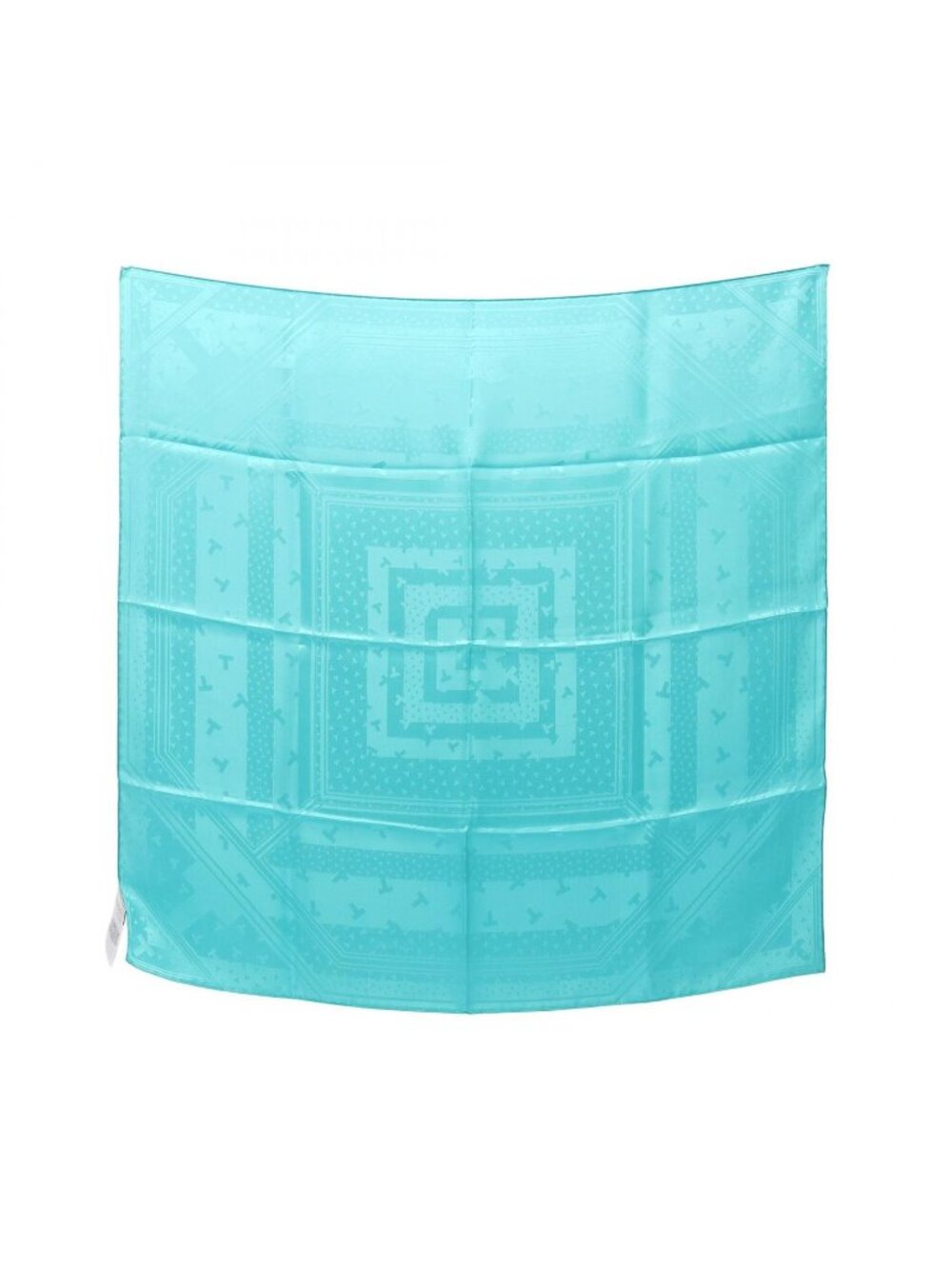 Tiffany & Co Scarf Dancing T Blue Silk